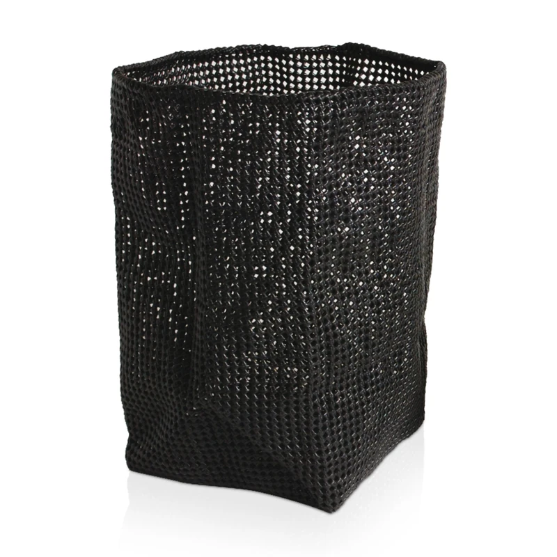 move Tube Large Basket 33 x 33 x 51 cm Made From Flexible Mesh, Black