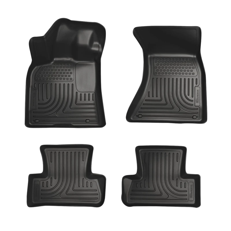 Husky Liners - 98081 Fits 2011-20 Chrysler 300 AWD, 2011-20 Dodge Charger AWD Weatherbeater Front & 2nd Seat Floor Mats Black