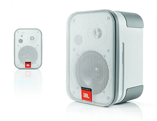 JBL Control One AW 2-Way Indoor/Outdoor All Weather Waterproof Audio Bookshelf Speaker System (Pair) - White