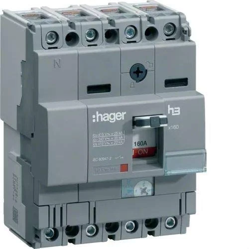 Hager X160 – Automatic Switch X160 4p4d 25 KA 80 A TM Adjustable Fixed/or