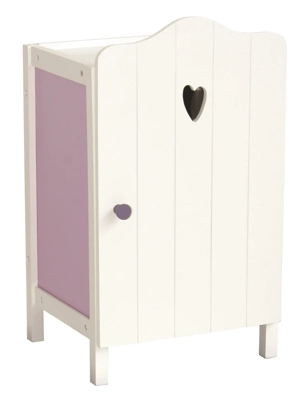 roba Doll Wardrobe Fienchen - For storing doll clothing and accessories - Wood white lacquered