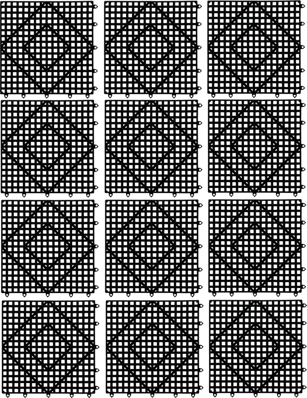 San Jamar VM5280BK-12 Versa-Mat, 305 mm H x 305 mm W, Black (Pack of 288)