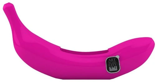 Charge 'N' Fruits Banana Docking Station for Smartphones and Mp3 Player - Pink - Image 1