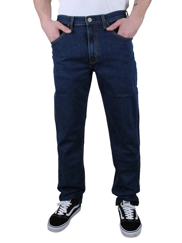 Lee Men's Brooklyn Straight Jeans, Blue (Dark Stonewash 46), 34W / 34L - Image 1