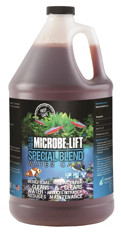 Aquarium bacteria 3785 ml – biological waste & nitrate remover – clear water & odour control – for large freshwater & marine aquariums – long-term biological stability – ARKA Special Blend