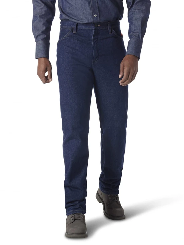 Wrangler Men's Flame Resistant Original Fit Jean,Blue,30x32
