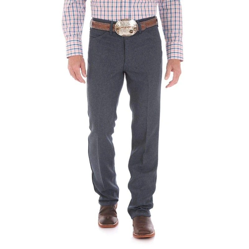 Wrangler Men's Wrancher Dress Jean Jeans, Heather Blue, 30W / 30L