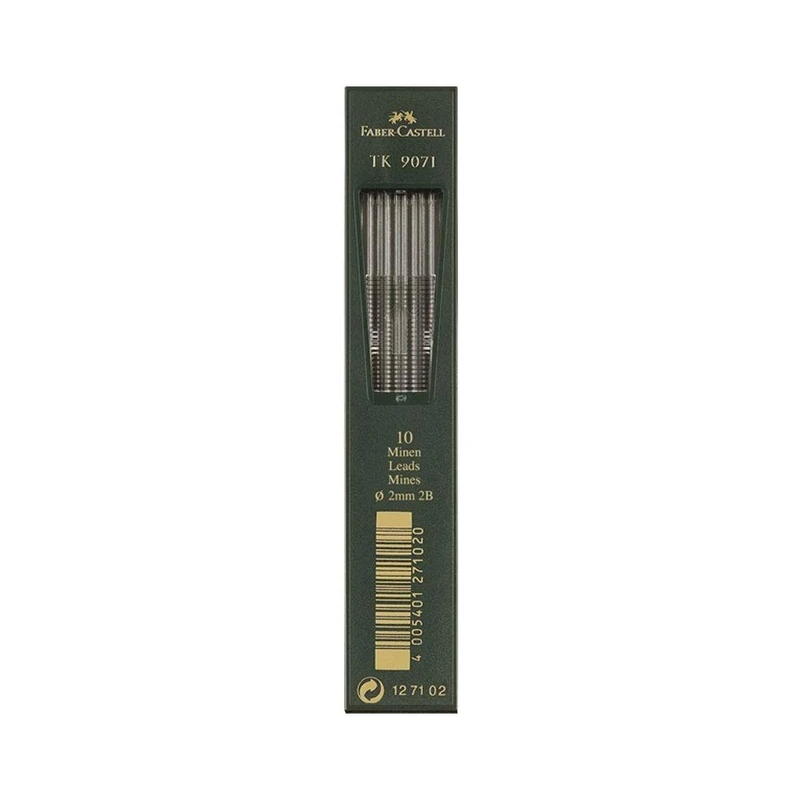 Faber-Castell TK 127102 Case Leads 2B Pack of 10 - Image 1
