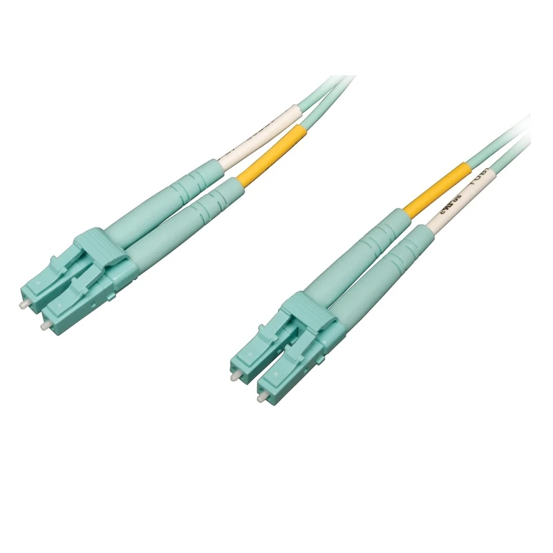 Tripp Lite 10M 10Gb/100Gb Duplex Multimode 50/125 OM4 LSZH Fiber Patch Cable LC/LC Aqua (N820-10M-OM4)