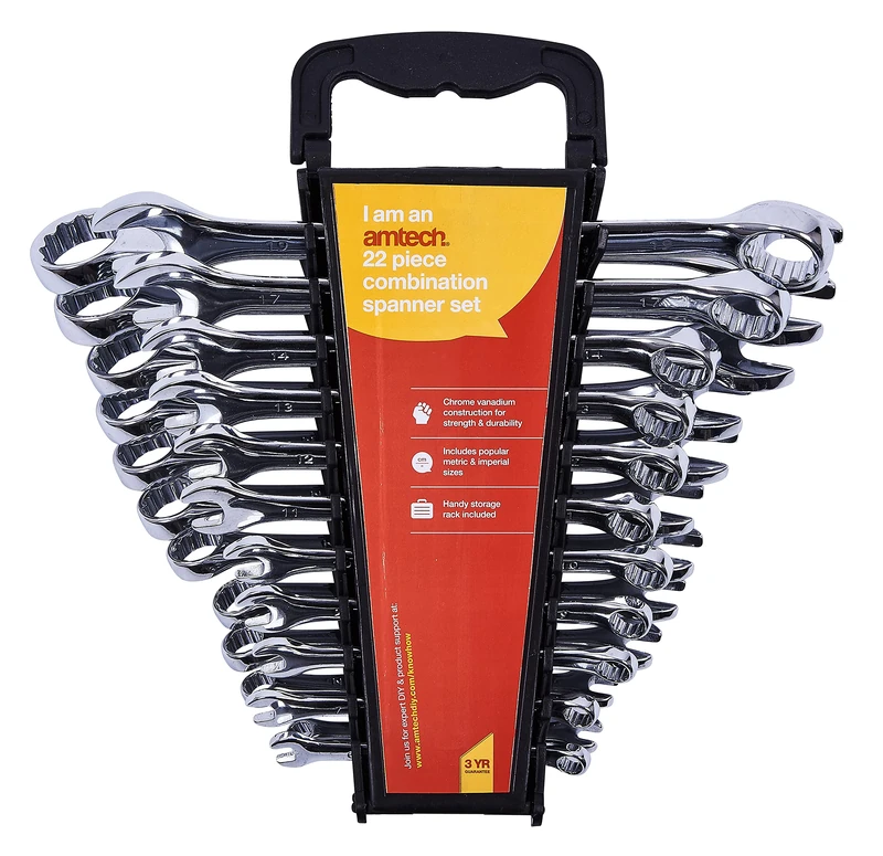 Amtech K0350 22 Piece Combination Spanner Set