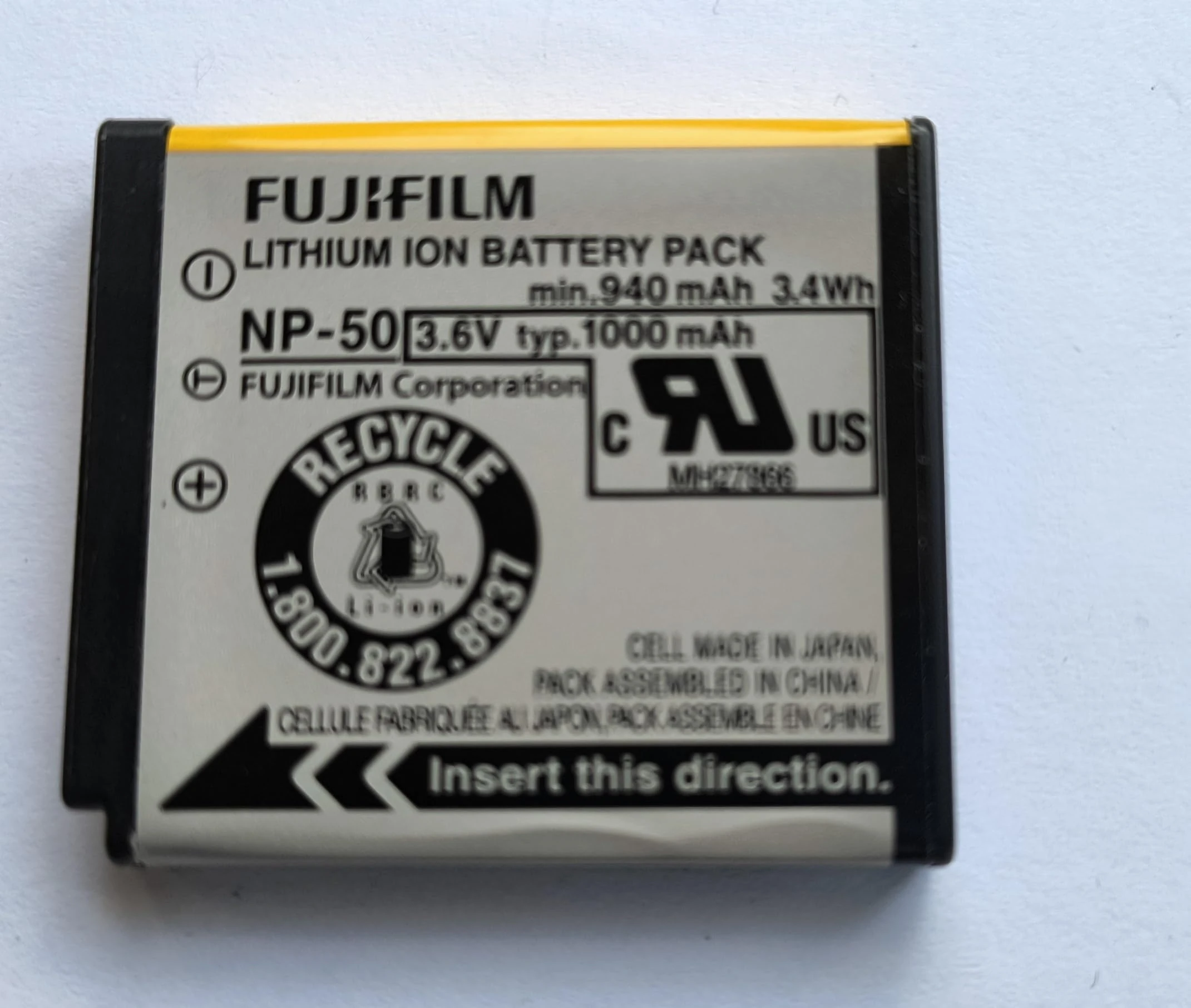 Original FUJIFILM NP-50 NP50 FUJI XF1 X10 Battery