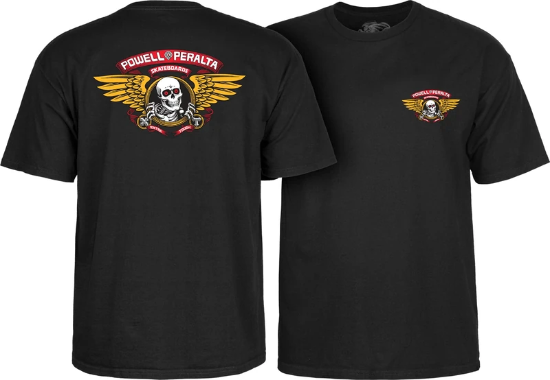Powell Peralta Winged Ripper T-Shirt, Black, X-Large