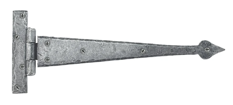 From The Anvil Pewter 12 Inch Arrow Head T Hinge (Pair)