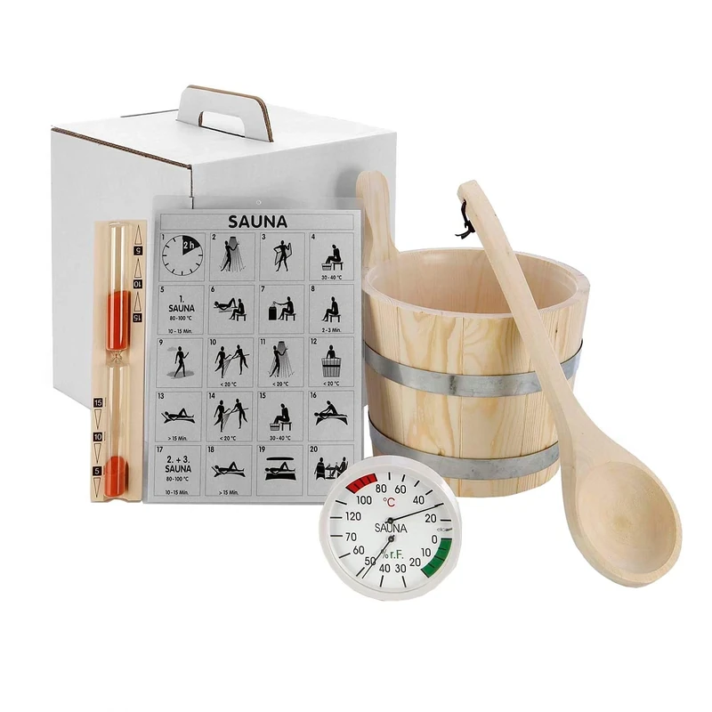 eliga Sauna Accessory Set Standard 5 Pieces - Image 1