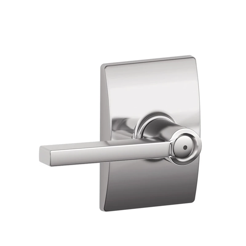 Schlage F40 LAT 625 CEN Century Collection Latitude Privacy Lever, Bright Chrome