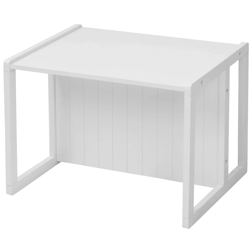 roba Country style bench for children - reversible bench with 2 seat heights - can be used as a children's table - white wood