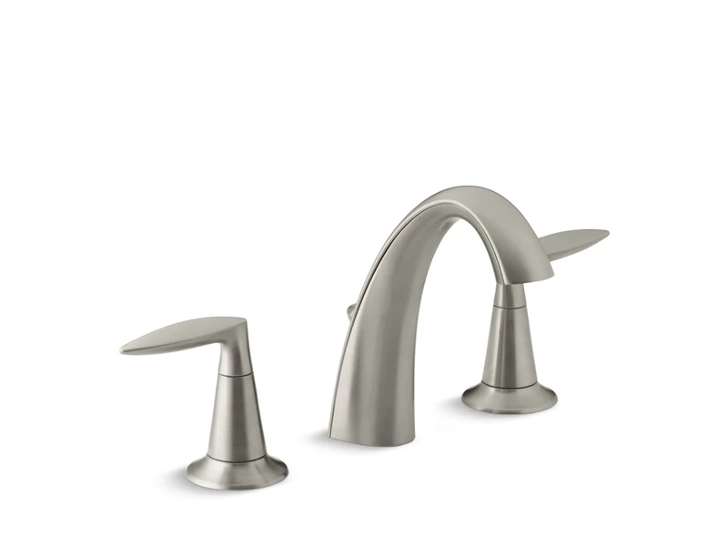 KOHLER K-45102-4-BN Alteo Widespread Lavatory Faucet, Vibrant Brushed Nickel