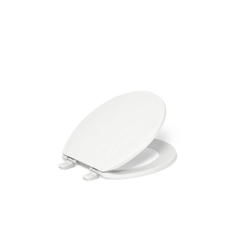Kohler K-4775-0 Brevia with Quick-Release Hinges Round-Front Toilet Seat, White