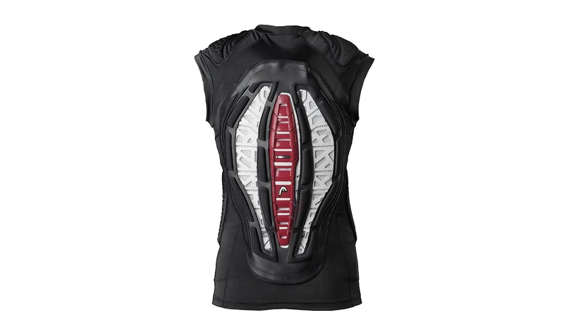 HEAD Thorac Vest Women's Back Protector - Black/White/Red, Small