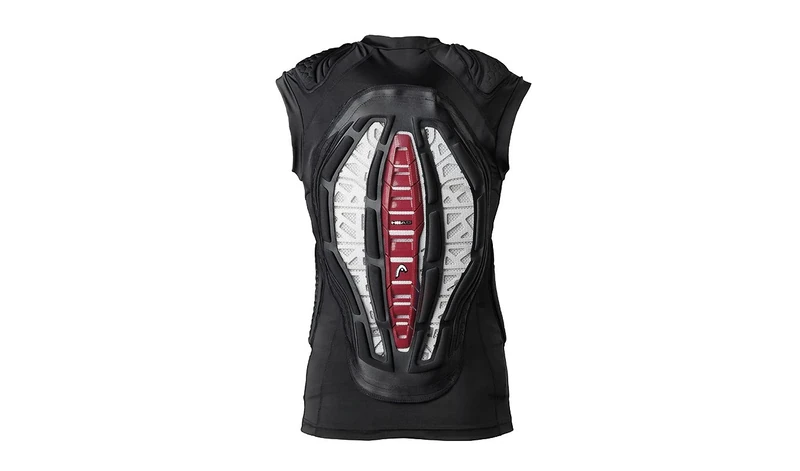 HEAD Thorac Vest Women's Back Protector - Black/White/Red, Medium