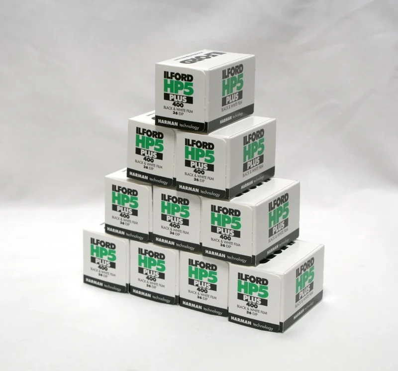 Ilford HP5+ 36 exp B&W film, multipack of 10 [Camera]