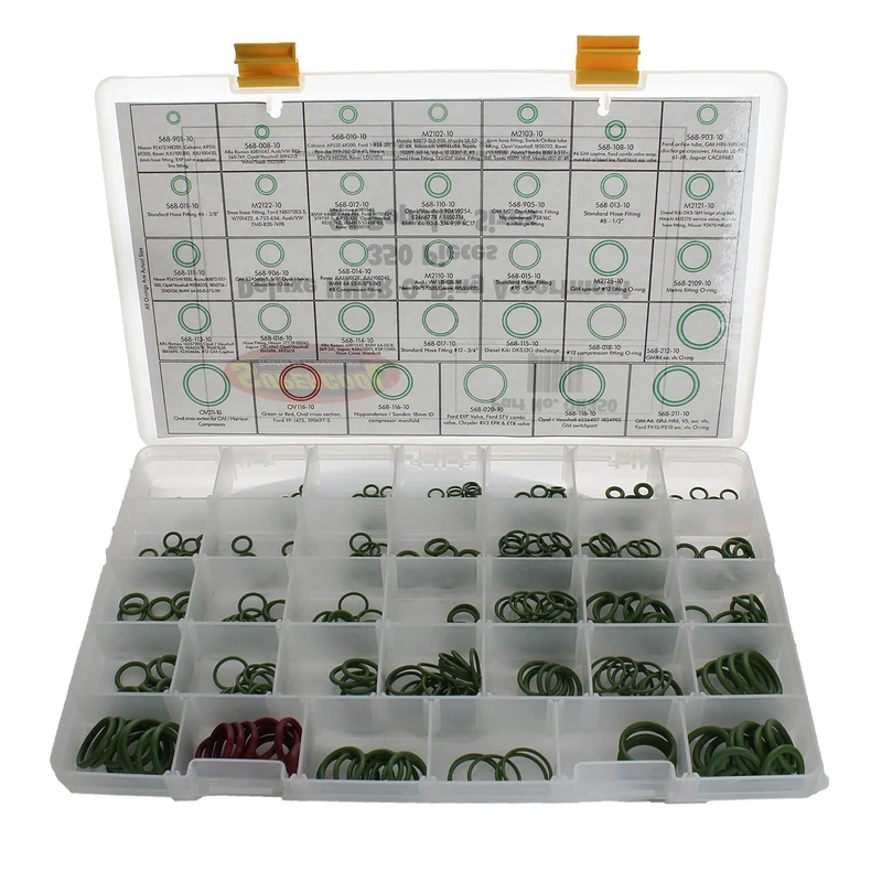 TSI Supercool OR350 Deluxe A/C HNBR O-Ring Assortment - 350 Piece