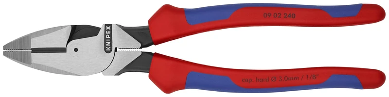 Knipex 09 02 240 9.5-Inch Ultra-High Leverage Lineman's Pliers, Red