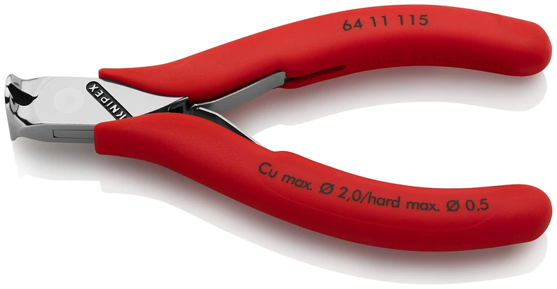 KNIPEX Tools - Electronics End Cutting Nippers (6411115)