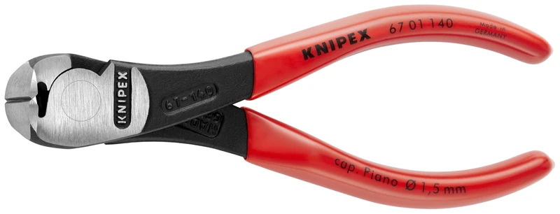 KNIPEX Tools - High Leverage End Cutting Nippers (6701140)