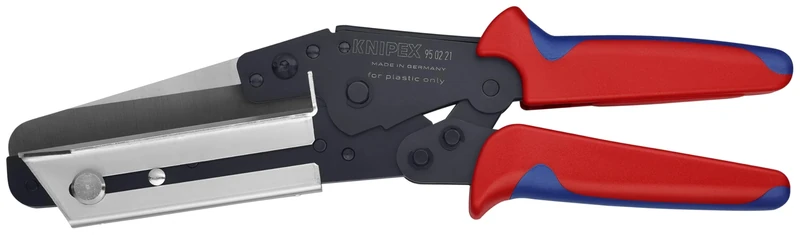 KNIPEX Vinyl Shears for Cable Ducts, Red