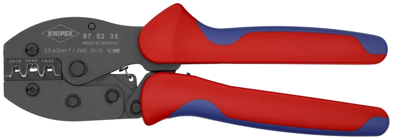 KNIPEX Tools - Crimping Pliers, 3 Position Contact, Multi-Component (975235)