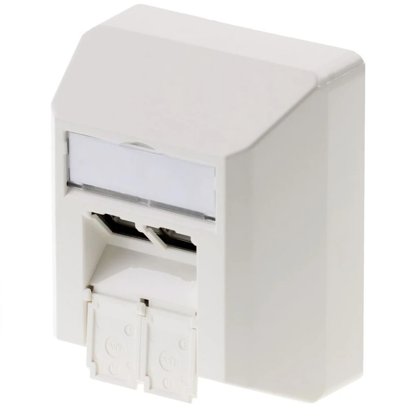 Telegärtner Dose AMJ45 8/8 K AP J00023 A0204 Alpine/50 Cat. 6 A Cat 6 A (A tiefgestellt N. ISO/IEC); Ausführung Aufputzdose White
