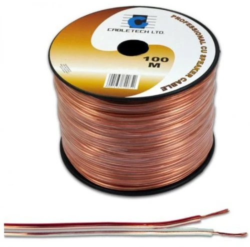 LECHPOL Accessories Brand Model KAB0325 Speaker Cable 2.5 mm (Roll of 100 m) - Image 1