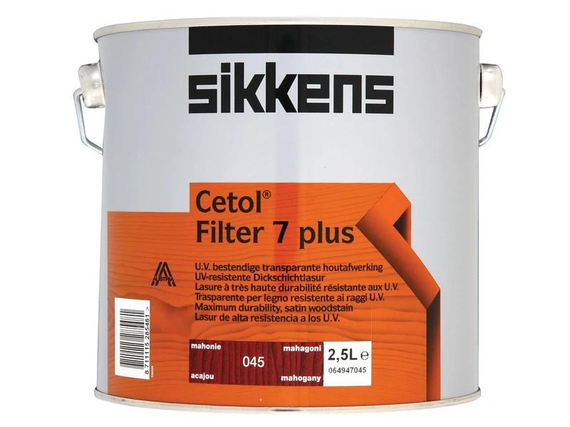 Sikkens SIKCF7PM 2.5L Cetol Filter 7-Plus Translucent Woodstain in Mahogany