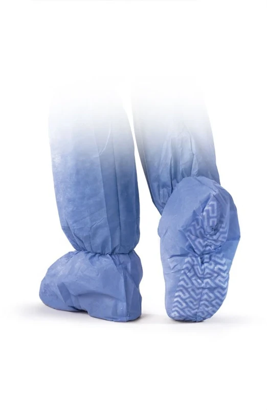 Medline NON27143 Non-Skid Multi-Layer Boot Covers, Latex Free, Regular, Blue (Pack of 150)