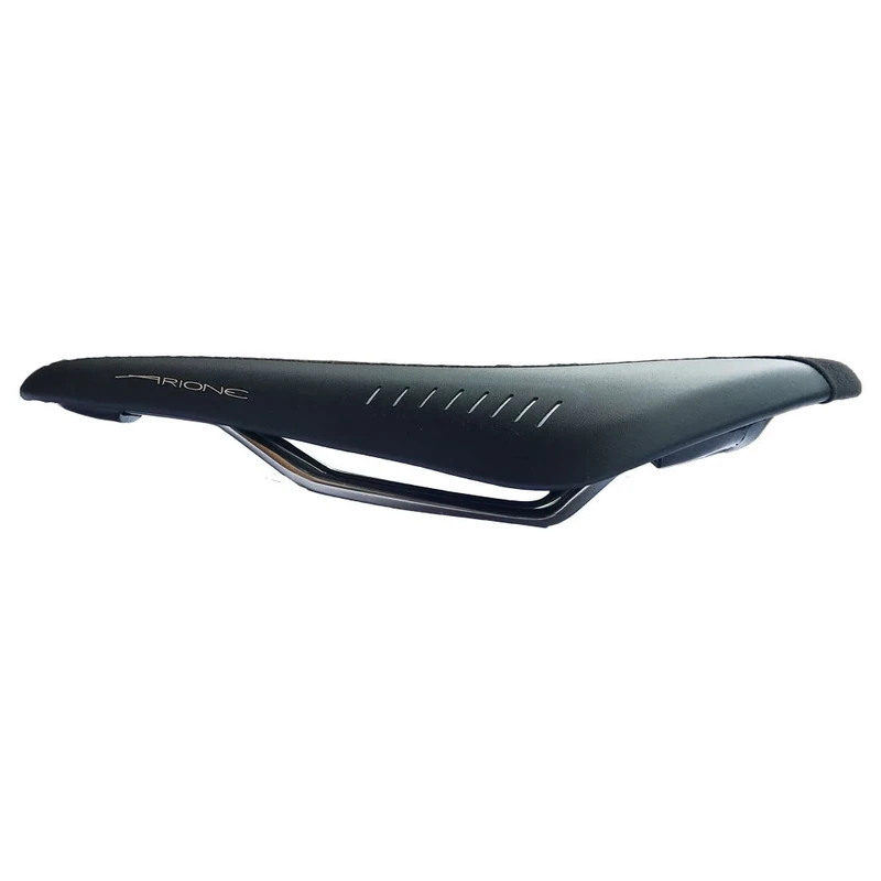 Fizik Arione Road Bike Saddle, Reinforced Carbon Shell with Kium Rails, Black