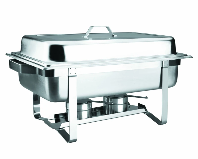 Lacor 69110 Stainless Steel GN 1/1 Chafing-Dish with Lid, 35 x 56 x 28 cm, Silver