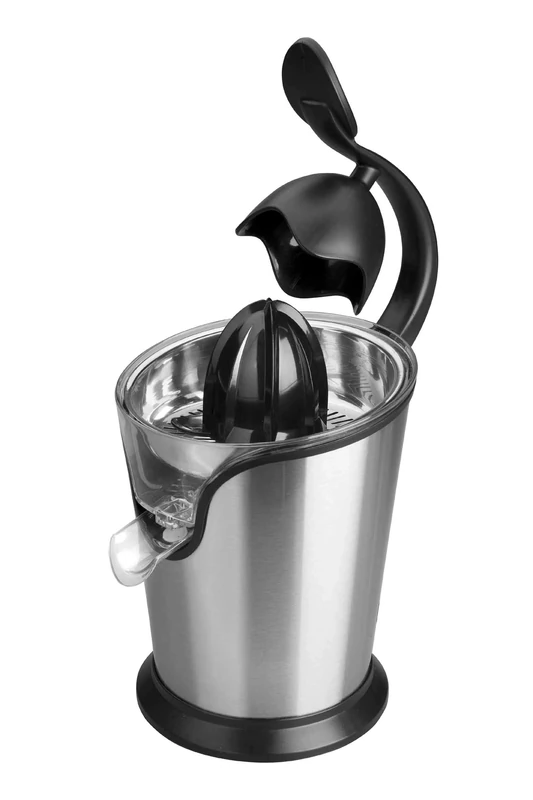 Lacor 69285 100 W Electric Orange Squeezer with Lever, 30 x 20 x 29 cm, Black/Silver