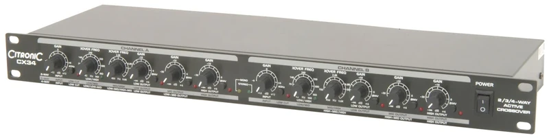 Citronic | CX34 Active Crossover | 2 / 3 / 4 Way