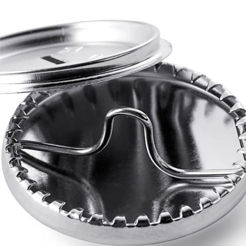 Prym - Prym Silver-Gold (19mm) Cover Buttons Without Mould - 100 Pieces - Image 1