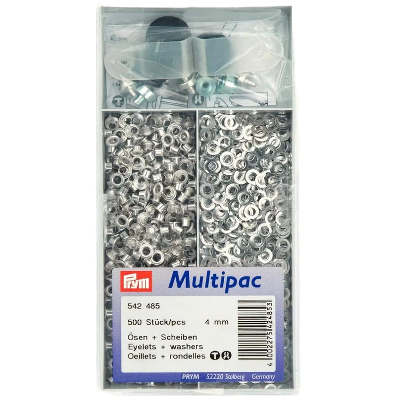 Prym - Prym Silver (4mm) Eyelets and Washers - 1 Unit - Image 1