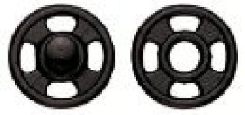 Prym Snap Fasteners Round, 7mm, Black, 10mm - Image 1