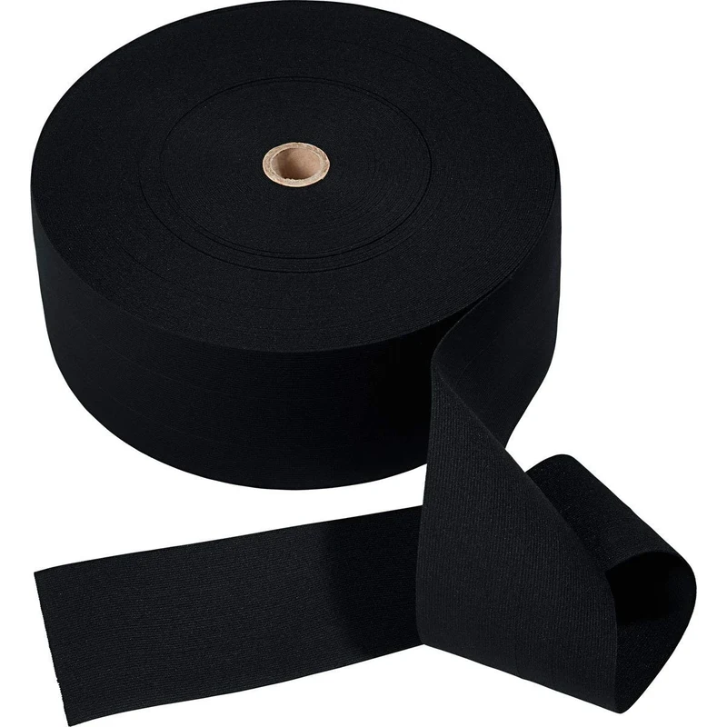 Prym 100mm Soft Elastic Band, Black, 57% PES 43% ED