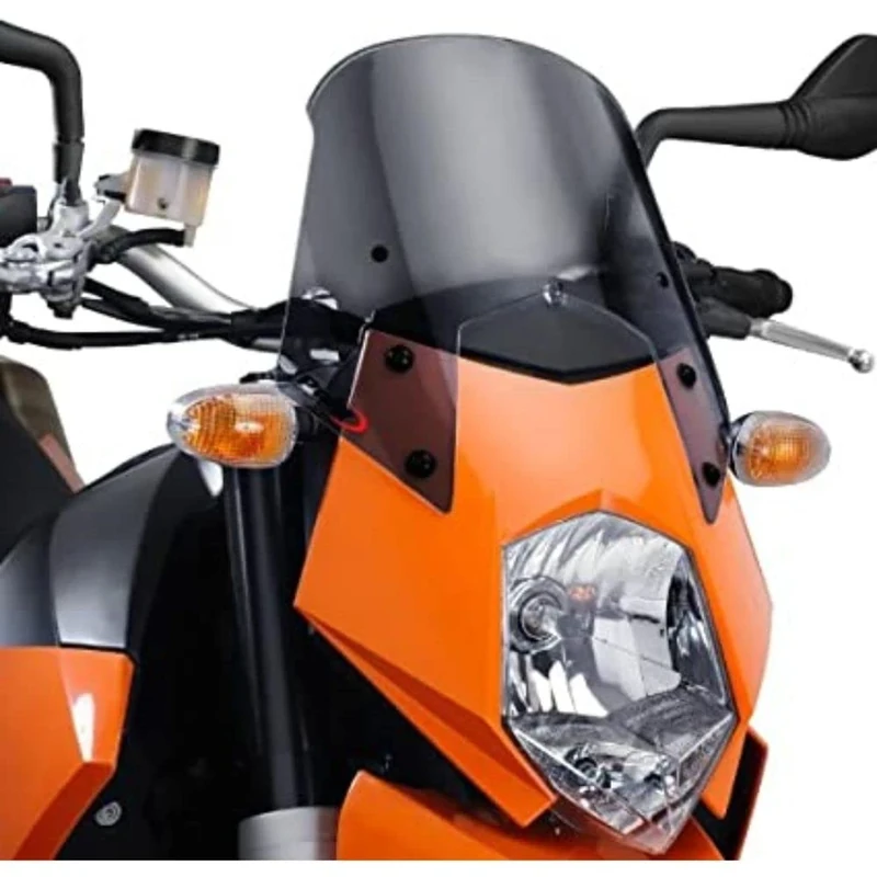 Puig 5053F Windshield for KTM 950 Supermoto/R 2005-2008/950 SuperEnduro 2006-2009, Dark Smoke, Medium