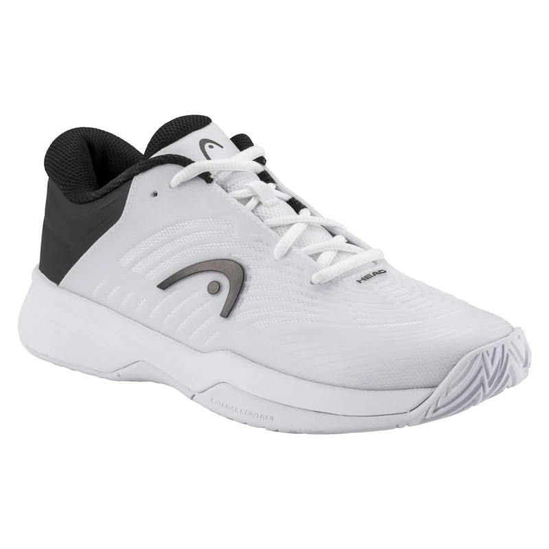 HEAD Unisex Junior Revolt Pro 4.5 Junior Tennis Shoes, White/Black, UK 3