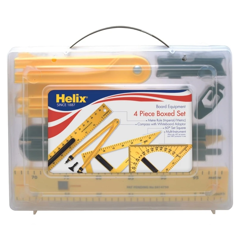 Helix Magnetic Blackboard and Whiteboard Teaching Set - Yellow