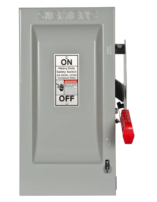 Siemens HF361 30-Amp 3 Pole 600-volt 3 Wire Fused Heavy Duty Safety Switches