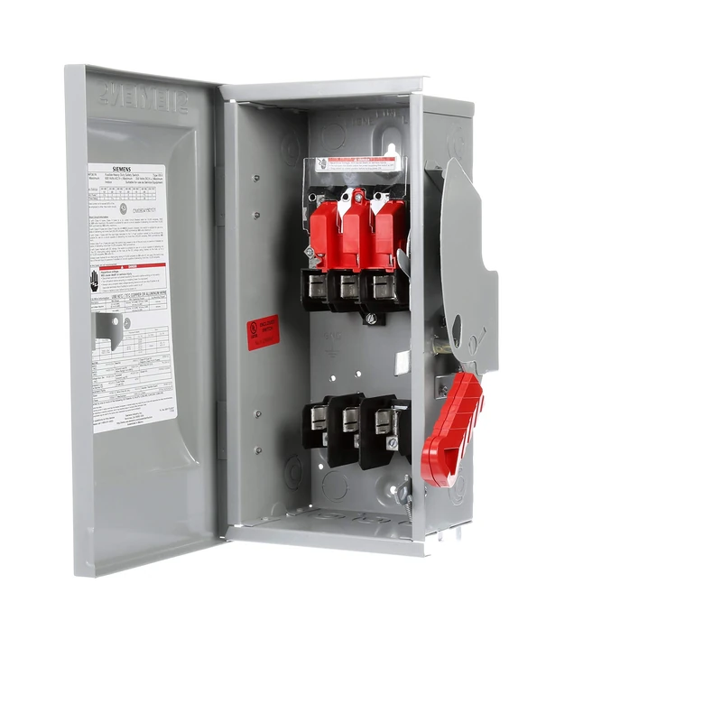 Siemens HF361N 30-Amp 3 Pole 600-volt 4 Wire Fused Heavy Duty Safety Switches