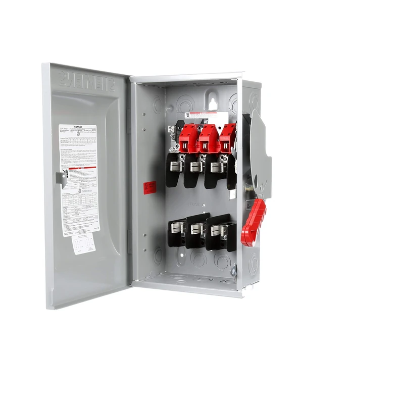 Siemens HF362N 60-Amp 3 Pole 600-volt 4 Wire Fused Heavy Duty Safety Switches, COLOR