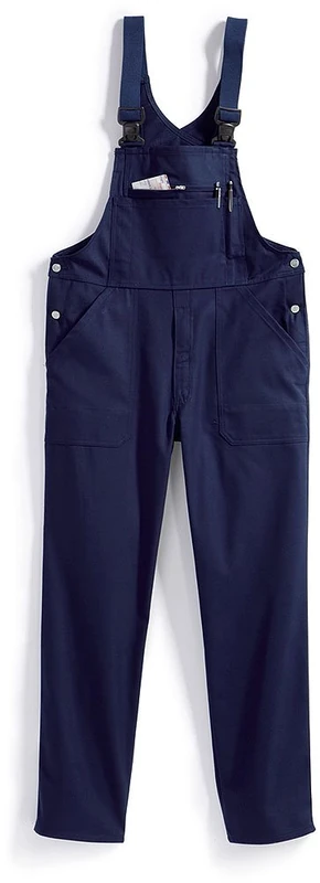 BP 1409-720-10-52, Bib & brace, Stretch braces with clip fastenings 305,00 g/m², Reinforced cotton darkblue, 35/36